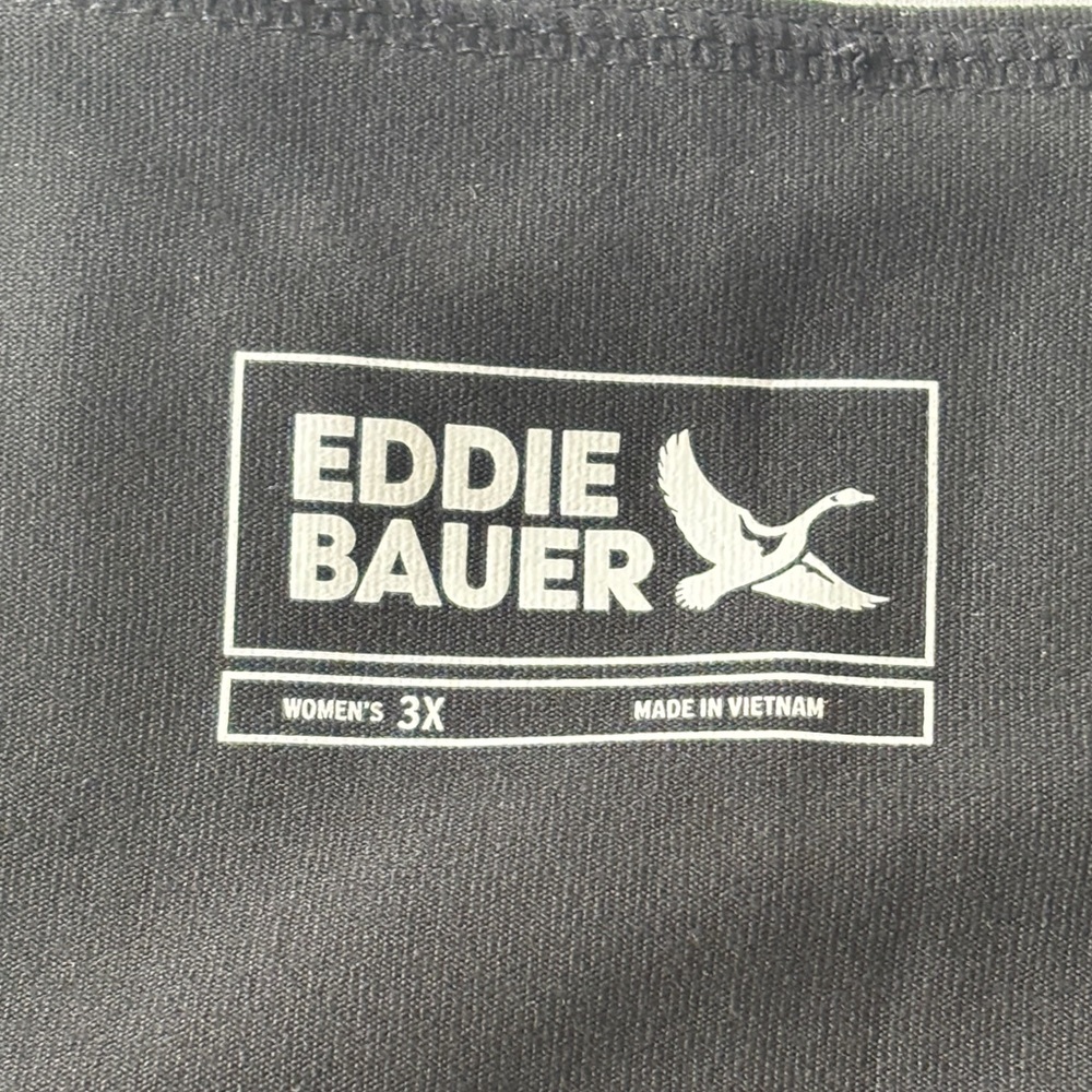 🖤 Eddie Bauer 3X High Waisted Workout Shorts Black Stretch Spandex Women's 🖤 - Picture 9 of 13